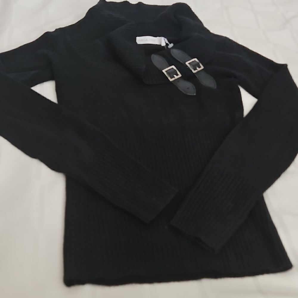 Magazine Women's Long Sleeves Sweater Small Black - Picture 15 of 16
